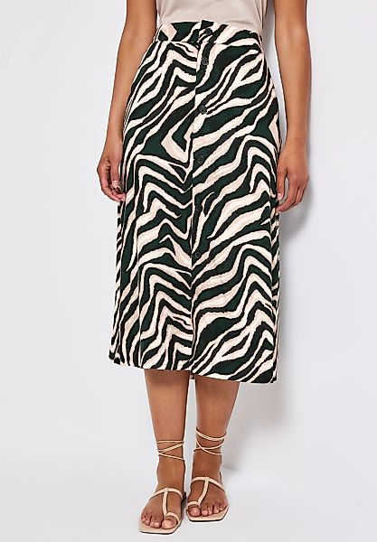 STREET ONE Midirock, mit Animal-Print günstig online kaufen