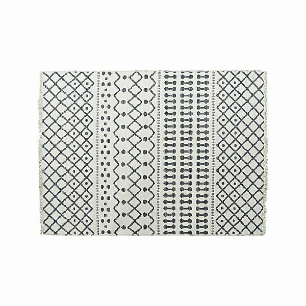 Teppich Dkd Home Decor Weiß Polyester Baumwolle Dunkelgrau (120 X 180 X 1 C günstig online kaufen