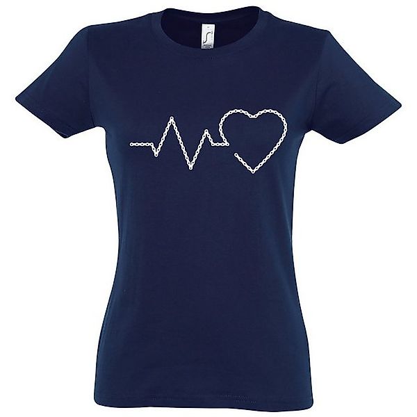 Youth Designz T-Shirt Heartbeat Fahrradkette Damen Shirt mit trendigem Fron günstig online kaufen