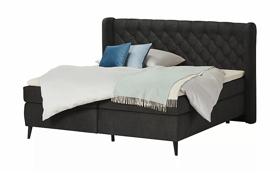 switch Boxspringbett  Madison ¦ grau ¦ Maße (cm): B: 177 H: 122 Betten > Bo günstig online kaufen