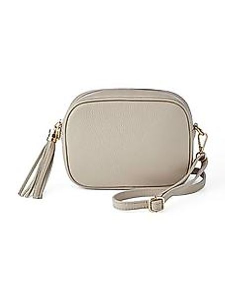 Umhängetasche aus genarbtem Rindsleder Peter Hahn beige günstig online kaufen