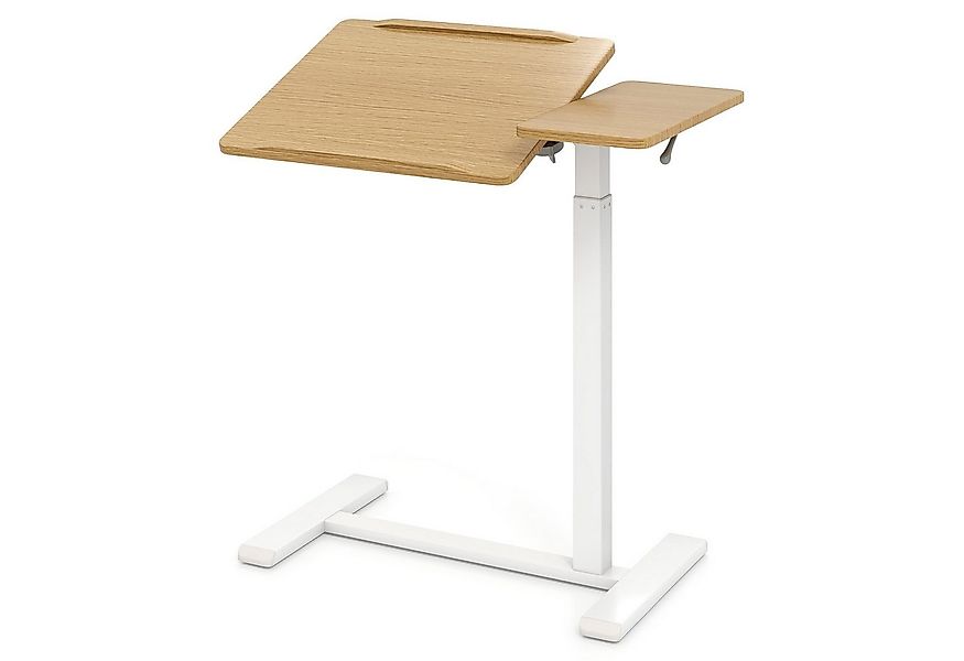 COSTWAY Laptoptisch, auf Rollen, höhenverstellbarer Betttisch mit kippbarer günstig online kaufen