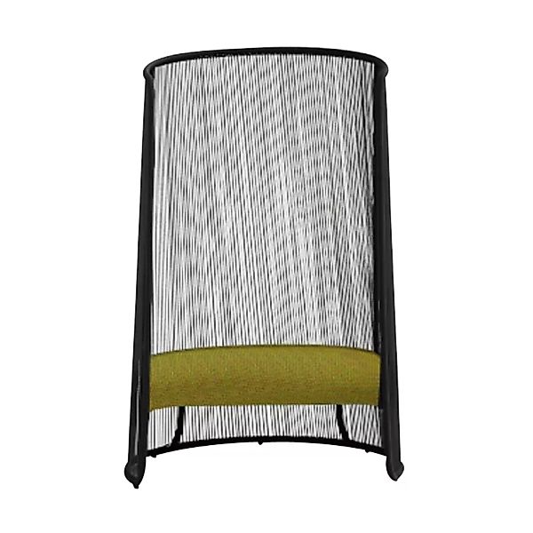 Moroso - Husk L Sessel - schwarz/gold/handgeflochten/Gestell Stahl lackiert günstig online kaufen