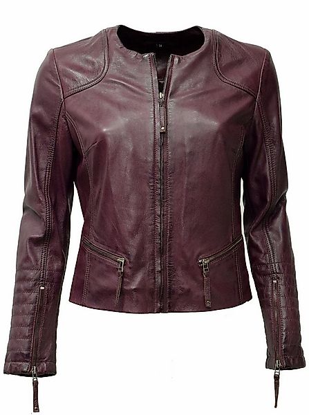 Zimmert Leather Lederjacke Bini washed Lammnappa, Knautschig, Cognac, Braun günstig online kaufen