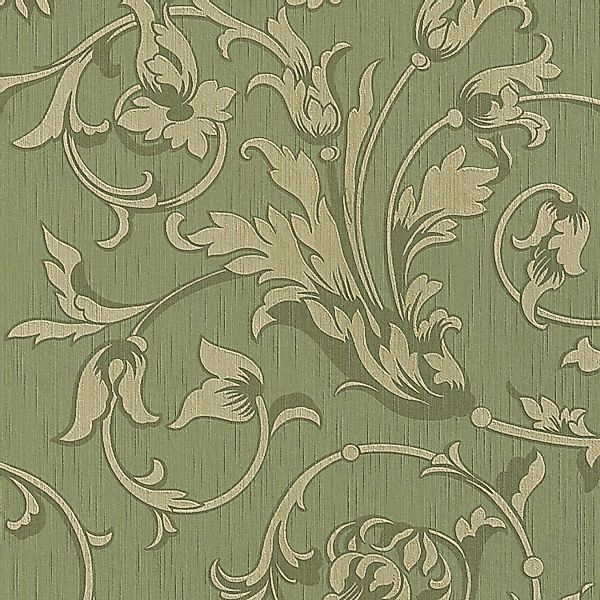 Tadessi Tapete Blumen Lenni M1 No 3797 Vliestapete Grün Barock Vintage Natu günstig online kaufen