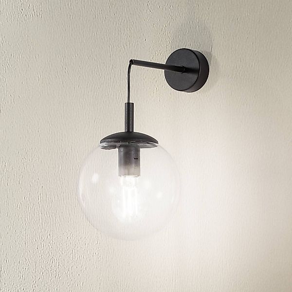 Wandleuchte Esme, transparent, Höhe 45 cm, Glas, E27 günstig online kaufen