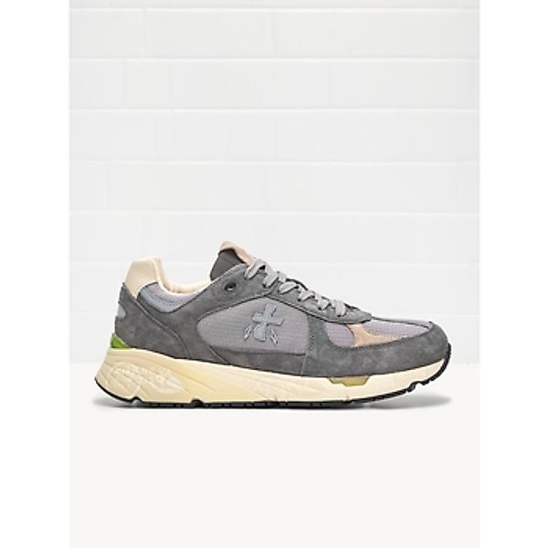 Premiata  Sneaker Sneaker  Mase aus blauem und braunem technischem günstig online kaufen