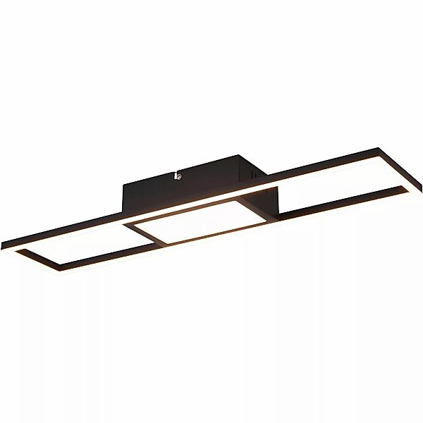 Reality LED Deckenleuchte Rigido Schwarz matt günstig online kaufen