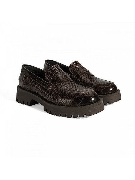 Desa Damen-Slipper – Obermaterial aus Leder, runde Zehenpartie, flacher Ab günstig online kaufen