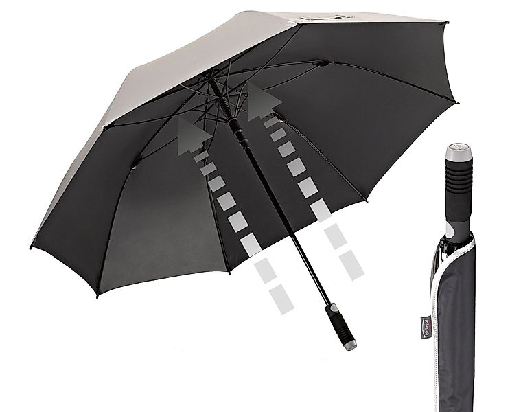 EuroSCHIRM® Partnerschirm birdiepal® Automatic, silber, Regenschirm günstig online kaufen