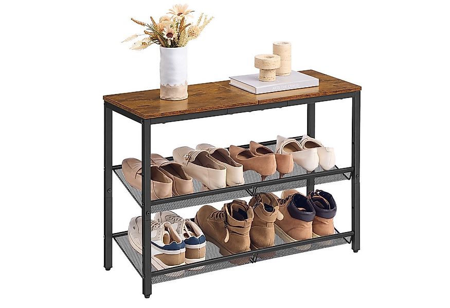 VASAGLE Schuhregal Schuhablage, platzsparend für Eingangsbereich Flur, Meta günstig online kaufen