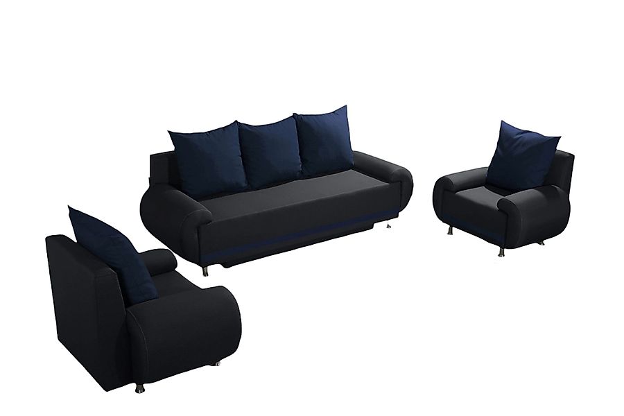Fun Möbel Polstergarnitur Sofaset Designersofa MIKA günstig online kaufen