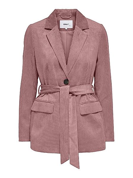 ONLY Belted Corduroy Blazer Damen Pink günstig online kaufen