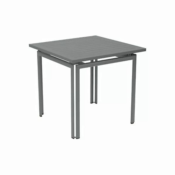 quadratischer Tisch Costa metall grau / 80 x 80 cm - Fermob - günstig online kaufen