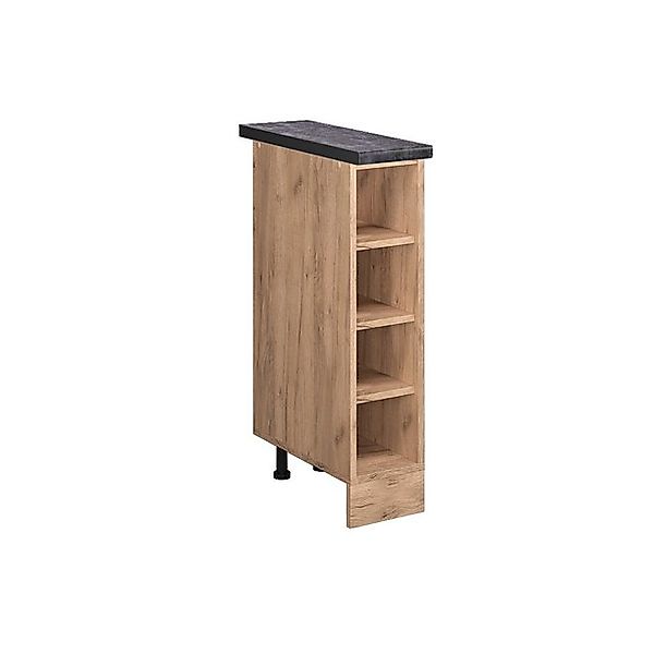 Vicco Küchenregal R-Line Goldkraft Eiche/Goldkraft Eiche 20 cm AP Anthrazit günstig online kaufen