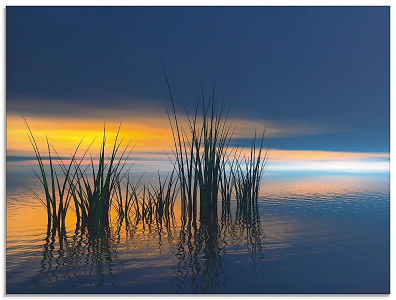 Artland Glasbild "Sonnenuntergang III", Gewässer, (1 St.), in verschiedenen günstig online kaufen