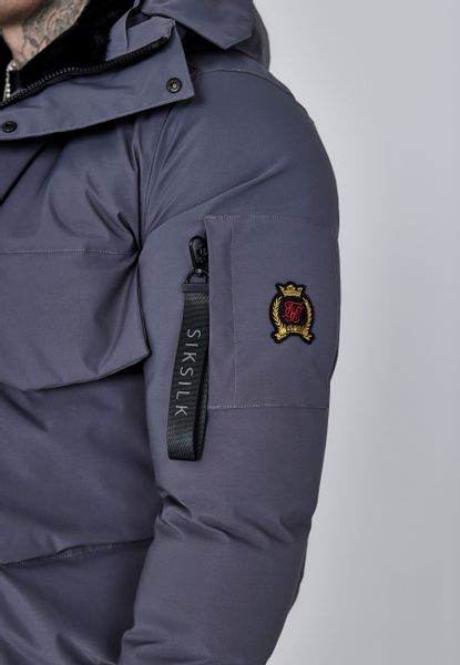 Siksilk Bomberjacke SikSilk Herren Kapuzen Bomberjacke günstig online kaufen