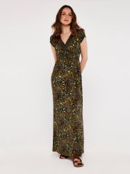 Apricot Maxikleid Colourpop Cheetah Smock Maxi günstig online kaufen