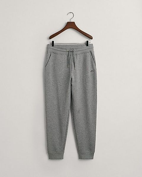 Gant Stoffhose REG SHIELD SWEATPANTS, GREY MELANGE günstig online kaufen