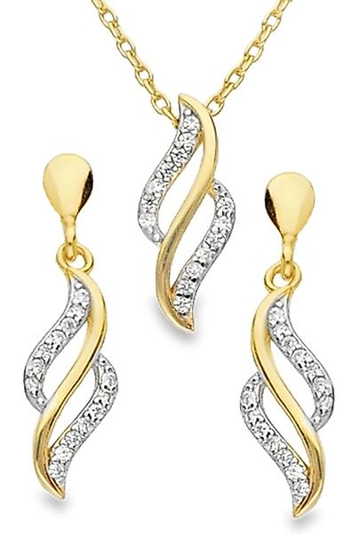 Limana Schmuckset 925 Silber Gold vergoldet günstig online kaufen