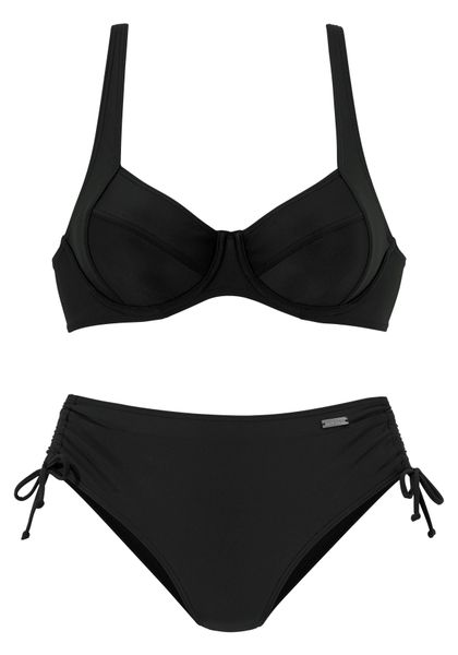 LASCANA Bügel-Bikini mit seitlich geraffter Bikinihose günstig online kaufen