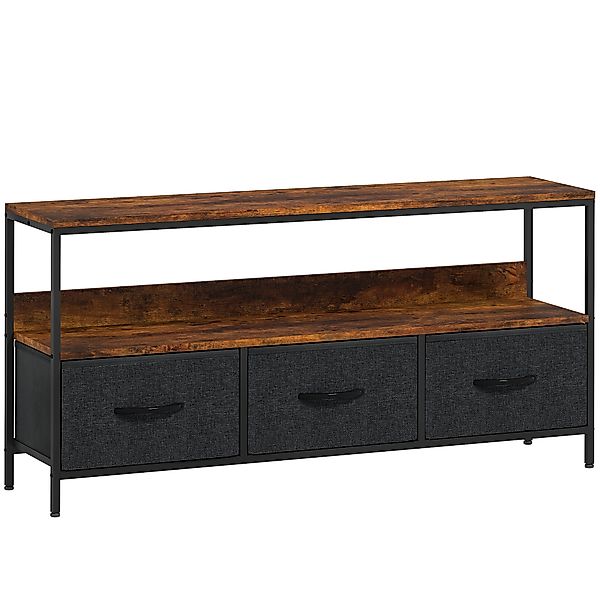 HOMCOM TV-Möbel 120 cm, TV-Unterschrank für Fernseher bis 140 cm mit 1 Abla günstig online kaufen