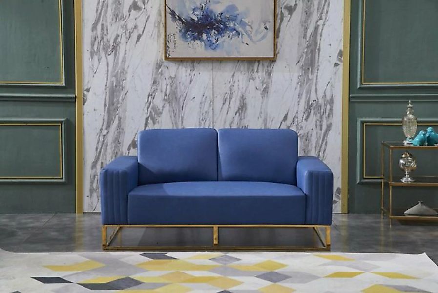 JVmoebel Sofa Couch Kunstleder Sofa Edles Design Designer 2 Sitzer Möbel, M günstig online kaufen