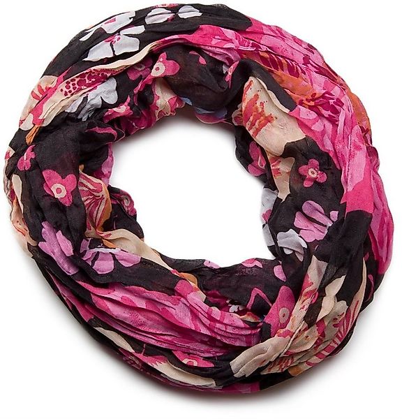 styleBREAKER Loop Loop mit Blumen Allover Print, (1-St) günstig online kaufen