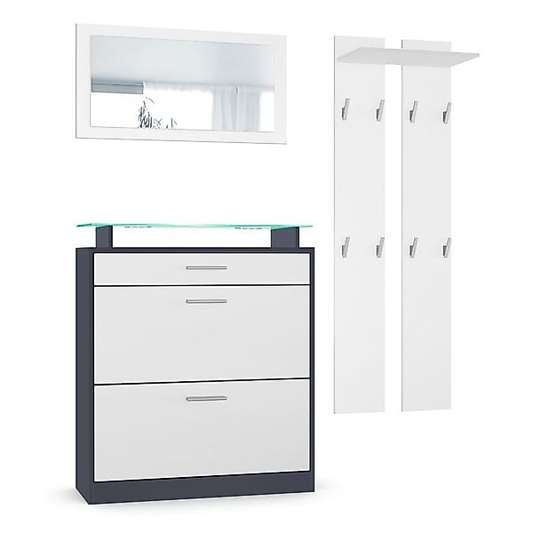 Vladon Garderoben-Set Loret, (Garderobenset bestehend aus günstig online kaufen