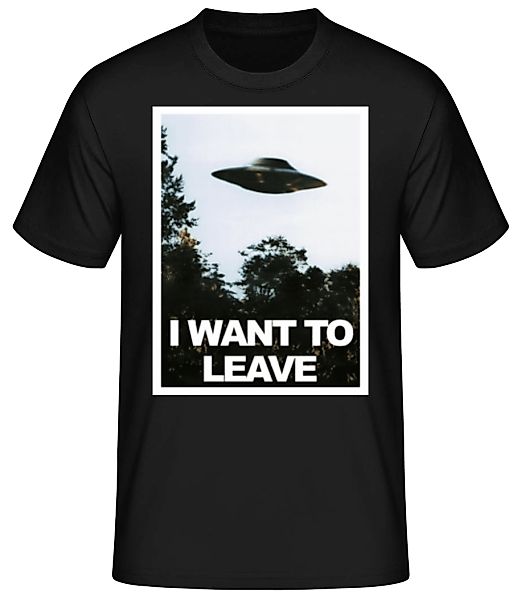 I Want To Leave · Männer Basic T-Shirt günstig online kaufen