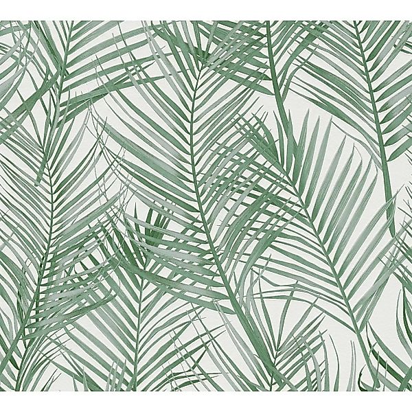 A.S. Création Vliestapete Dschungel Grün Weiß günstig online kaufen