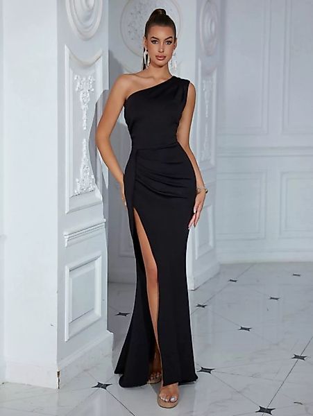 ZWY Abendkleid Elegantes, ärmelloses, schulterfreies Abendkleid mit hohem S günstig online kaufen