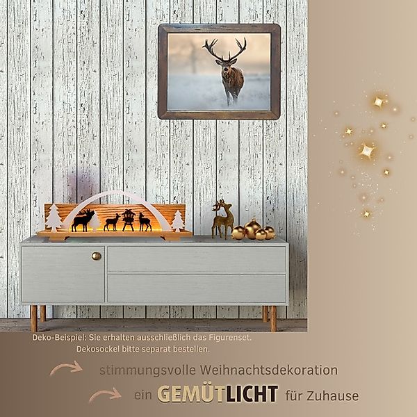 Weigla Dekofigur »Figurenset "Wald" für WEIGLA Dekosockel, aus Holz« Erzgeb günstig online kaufen