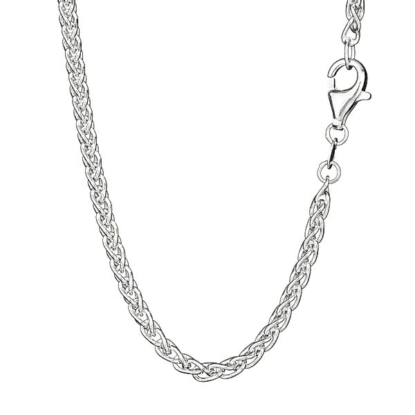 NKlaus Silberkette Collier 42cm Zopfkette rund günstig online kaufen