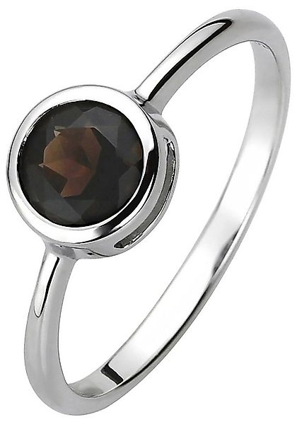 JOBO Fingerring, 925 Silber mit Rauchquarz günstig online kaufen