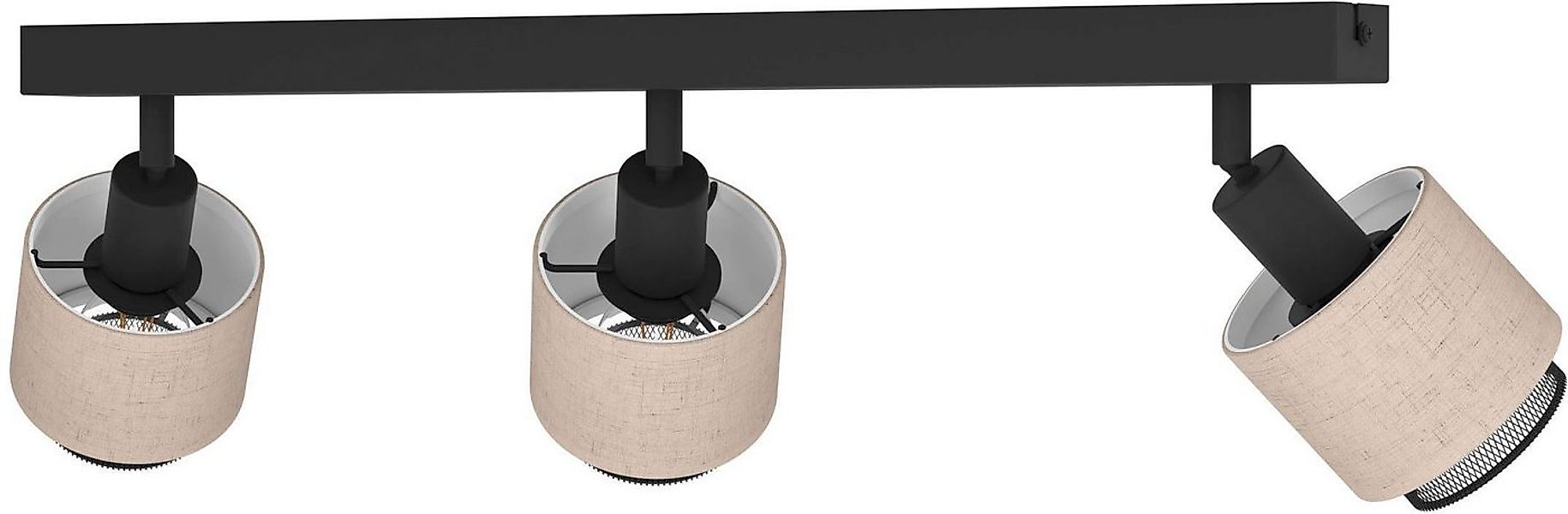 EGLO Deckenleuchte Rosley Deckenstrahler, Textil und Metall, schwenkbare Sp günstig online kaufen