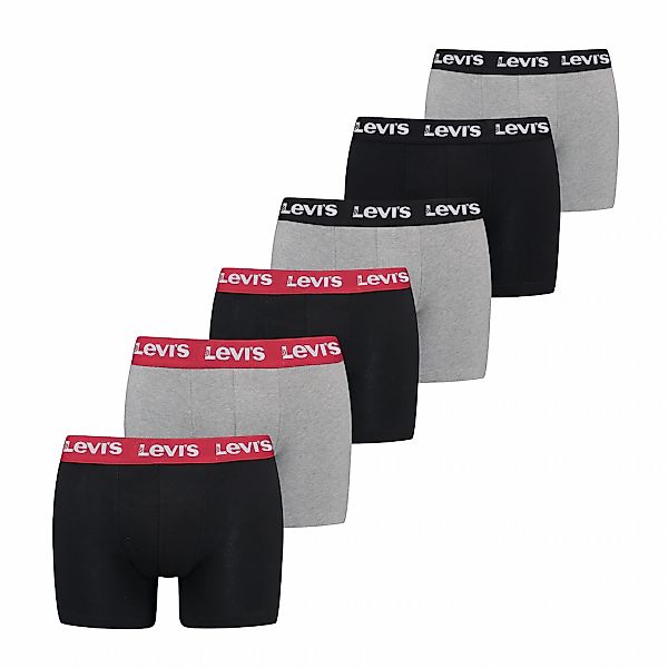 Levis Boxershorts "LEVIS MEN REPEAT LOGO BOXER BRIEF 6P ECOM" 6er Pack günstig online kaufen