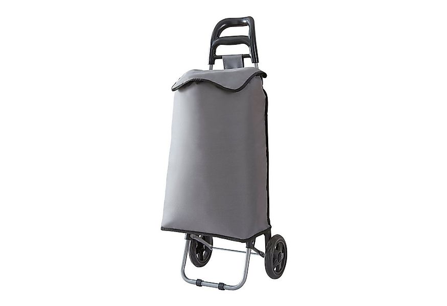 en.casa Einkaufstrolley, »Aaby« Einkaufswagen klappbar 36 L Dunkelgrau / Sc günstig online kaufen