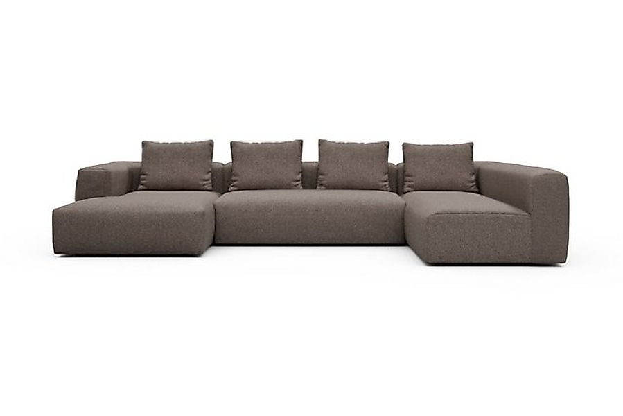 moebelfaktor Wohnlandschaft Fred Chaiselongue links mit 2-Sitzer und lange günstig online kaufen