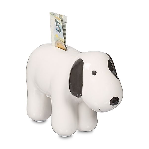 relaxdays Spardose Hund aus Keramik günstig online kaufen