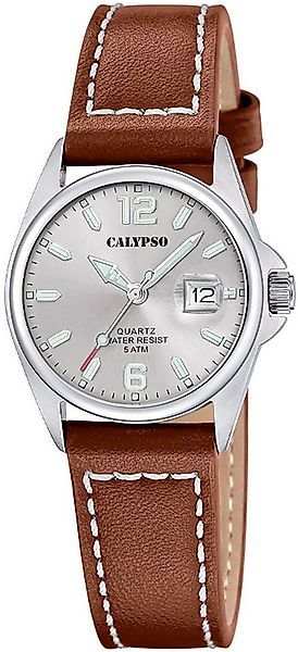 CALYPSO WATCHES Quarzuhr Basic K5871/2, Armbanduhr, Damenuhr, Lederarmband, günstig online kaufen