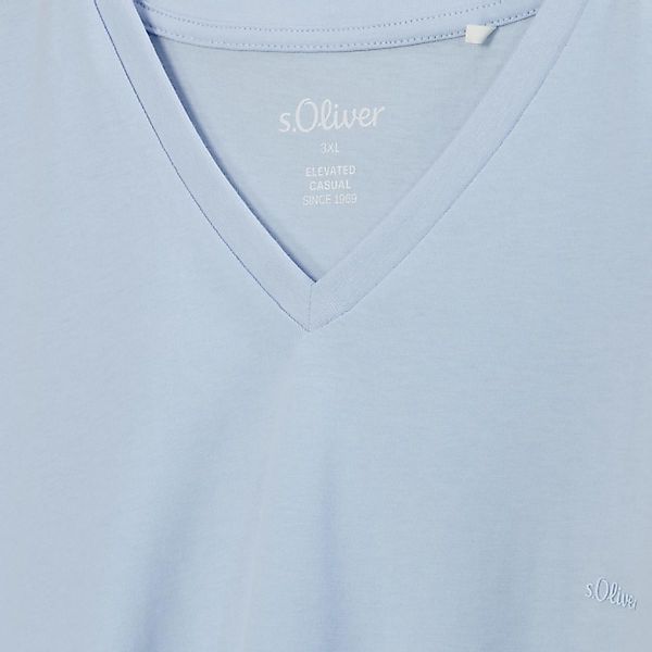 s.Oliver Kurzarmshirt T-Shirt mit Logo-Print Artwork günstig online kaufen