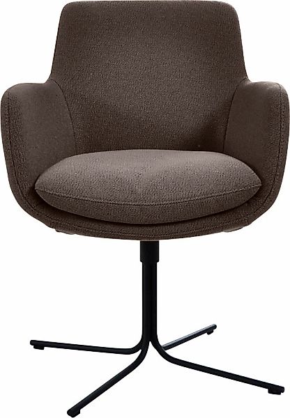 K+W Komfort & Wohnen Drehstuhl "Pego" () filigranem 4-Fuß-Gestell in schwar günstig online kaufen