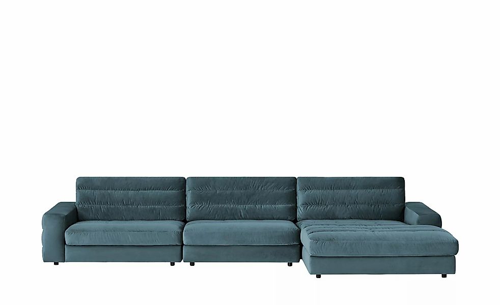 Ecksofa Samt  Scarlatti ¦ blau ¦ Maße (cm): B: 416 H: 83 T: 205 Polstermöbe günstig online kaufen