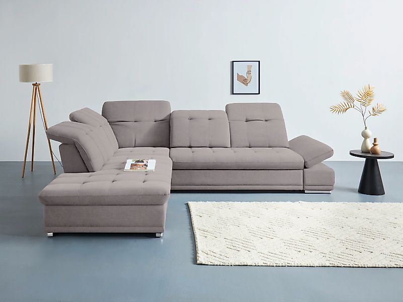 COTTA Ecksofa "Holiday L-Form mit Sitztiefen-, Armteil- und Kopfteilverstel günstig online kaufen
