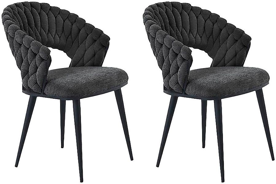 Jockenhöfer Gruppe Esszimmerstuhl Geldern (Set, 2 St), Geflochtenes Design, günstig online kaufen