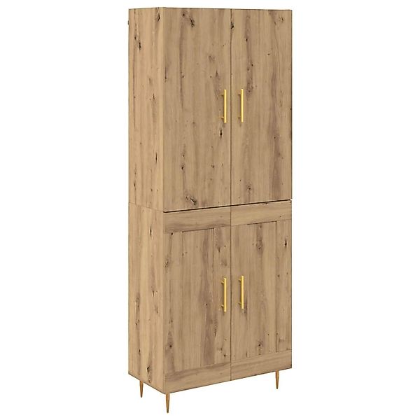vidaXL Highboard Artisan-Eiche 69,5 x 34 x 180 cm Holzwerkstoff 3416029 günstig online kaufen