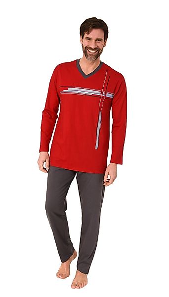 Normann Pyjama Normann Herren Schlafanzug langarm günstig online kaufen