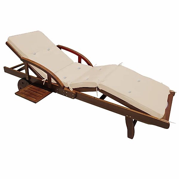 Auflage Sunlounger Creme 195x55x5cm günstig online kaufen