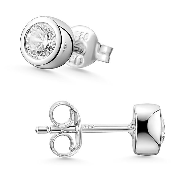 Materia Paar Ohrstecker Damen Silber Zirkonia günstig online kaufen